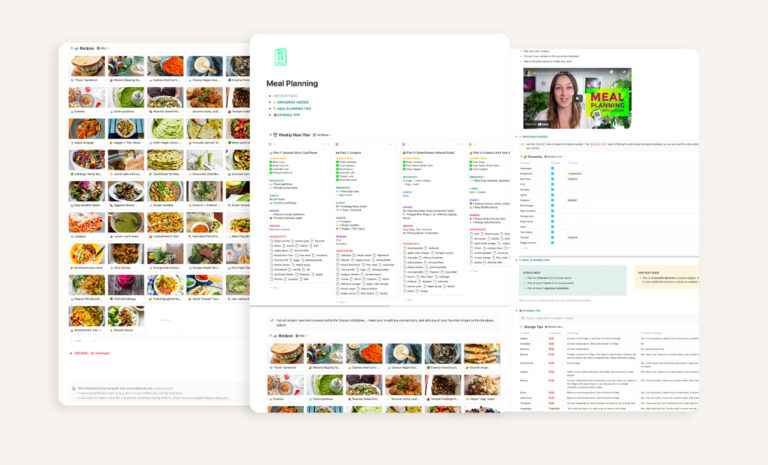 Notion Meal Planning Template