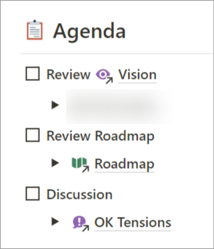 Our original monthly Strategic Sync meeting template.