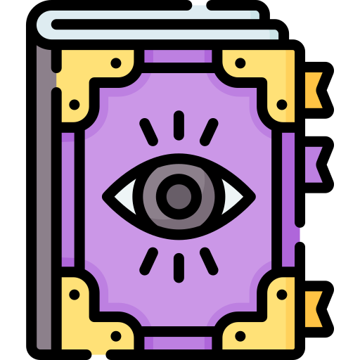 Spell book with eye