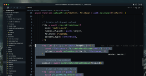File upload code for Notion API in Cursor editor