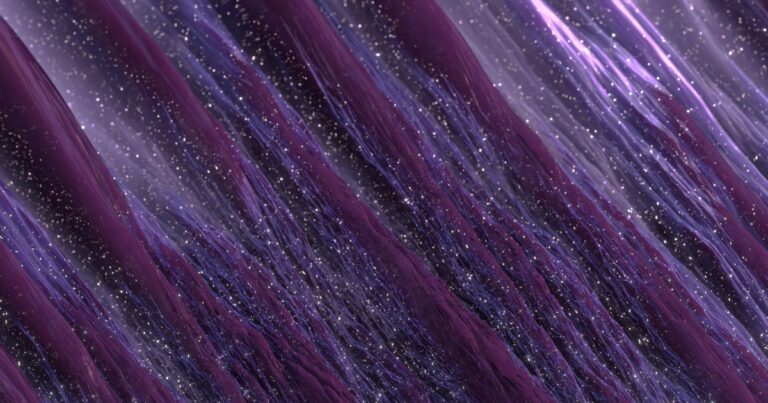 A purple background with stars and lines